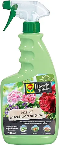 Compo Fazilo insecticida natural, Pulverizador, Control de plagas en plantas ornamentales de interior y exterior, 750 ml