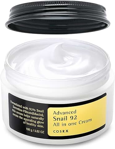 COSRX Advanced Snail 92 All in One Cream, 100g, Anti Manchas y Antiarrugas, Crema Hidratante de Dia y Noche  