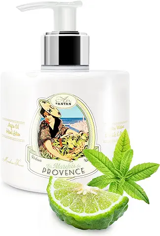 Crema de Manos Gran Formato Con Dosificador Provence Verbena 300ml Un Air D'Antan / Crema Manos Con Aceite de Argán/ Crema Hidratante/ Crema de Manos Hidratante / Sin Parabenos Ni Sulfatos  