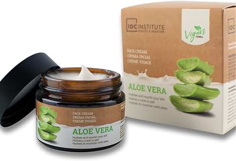 Crema Facial Mujer Hidratante y Nutritiva Para Día y Noche Con Aloe Vera Vegana Crema Hidratante Facial Mujer y Hombre Textura Gel-Crema Ligera De Rápida Absorción. Piel Suave y Flexible  