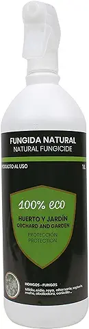 CULTIVERS Fungicida Ecológico 1 L para Plantas de Exterior e Interior. Preventivo y Curativo. Eliminación de Hongos Como: Mildiu, Oidio, Roya, Alternaría, Monilia etc. Fungicida Natural.  