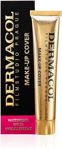 Dermacol - Base de Maquillaje de Cobertura Total, Base de Maquillaje Líquida Mate con SPF 30 Para Pieles Grasas, Acné y Bolsas Bajo los Ojos, Productos de Maquillaje de Larga Duración, 30g, tono 224  