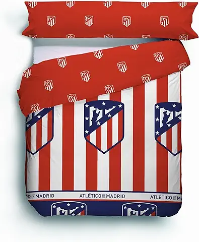 Dhestia Home - Funda Nórdica Escudo del Atlético de Madrid - Color ÚNICO, Talla Cama 90  