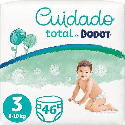 Dodot Cuidado Total Pañales Talla, 46 Pañales, Suave Protección De La Piel, Con Materiales De Origen Vegetal  