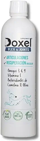 Doxel Articulaciones 250ml Flex and Joints | Aceite para Perros | Suplementos Naturales Nutricionales | Antioxidantes | Recuperación Muscular | Sistema Inmunitario Reforzado  