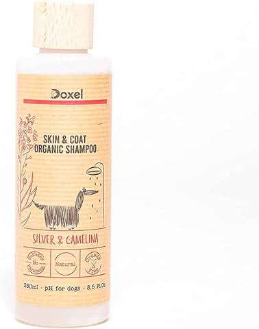 Doxel Champú Perros Skin & Coat Natural | Ingredientes Orgánicos | Especial Piel y Pelo | Vegano | Hipoalergénico | Todas Las Razas y Edades | 250 ml  