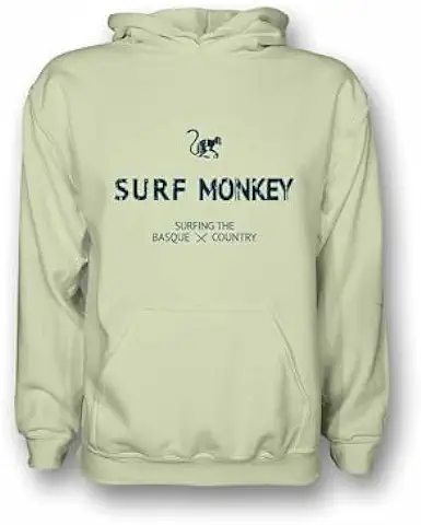 DRESSED IN MUSIC PLAY WITH ME Hoodie Sudadera Ecológica con Capucha para Hombre/Mujer - Algodón Orgánico Gots Surf Monkey®  