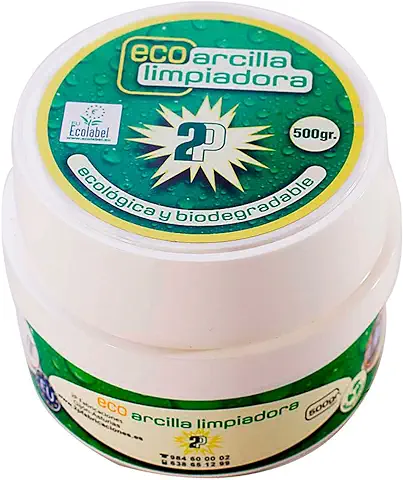Eco Arcilla Limpiadora, Piedra Blanca Limpiadora, 1 Unidad, 500 gr  