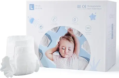 ECO BOOM - Pañal Ecológico de Plantas Eco Boom Talla 3-M (96 ud)  