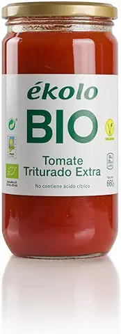 Ekolo Tomate Triturado Ecológico, 6 Tarros * 660 G 6 Unidades 3960 ml  