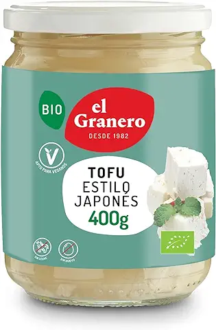 El Granero Integral - Tofu en Conserva BIO - 400 g - Queso Vegetal de Soja - Rico en Proteínas y Aminoácidos Esenciales - Apto para Veganos - Alimento Natural  