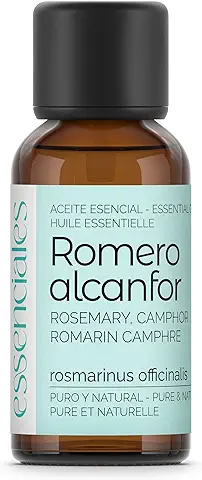 Essenciales - Aceite Esencial de Romero Alcanfor, 100% Puro, 30 ml | Aceite Esencial Rosmarinus Officinalis  