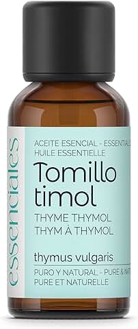 Essenciales - Aceite Esencial de Tomillo Timol BIO, 100% Puro y con Certificado ECOLÓGICO, 30 ml | Aceite Esencial Thymus Vulgaris  