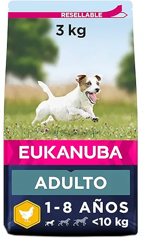 Eukanuba Alimento Fresco para Perros con Pollo para Razas Pequeñas, Alimento seco de Primera Calidad para Perros Adultos, 3 kg  