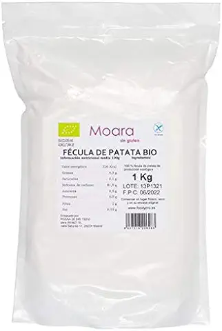 Fécula de Patata sin Gluten, Ecológica y Vegana - Harina o Almidón de papa BIO (1kg)  