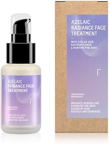 Freshly Cosmetics Tratamiento Facial y piel Reactiva 100% Natural Azelaic Radiance, para Rosácea, Cuperosis, Quita las Marcas del Acné y los Granos, 50ml  