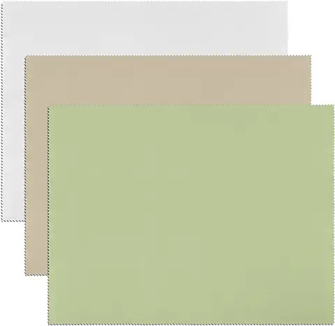 Gamuza Limpia Gafas Grande 50% Biodegradables - 50% Microfibra - Paquete de 3 (40x30cm) Toallitas Limpia Gafas  