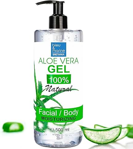 Gel de Aloe Vera Puro 100% Natural | Hidratante y Regenerador de Cabello y Piel | Fórmula Vegana y Cruelty-Free | Ideal para Post-Depilación y After Sun 500 ml  
