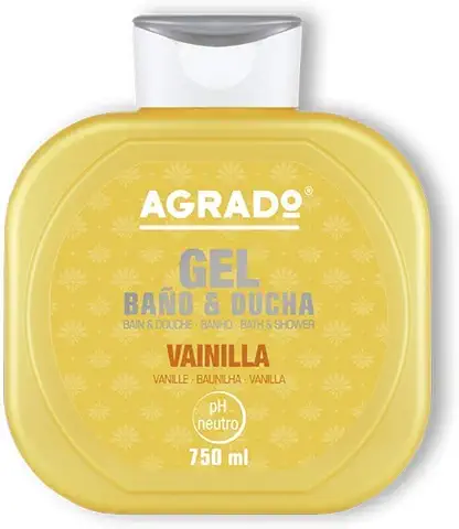 Gel de Baño y Ducha Vainilla Hidratante, gel de Baño PH Neutro 750 ml - AGRADO  