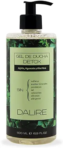Gel de Ducha sin Sulfatos Dalire BIO 500ml para TODO TIPO DE PIELES. Sin Parabenos, Sin Sal, Sin Tóxicos  
