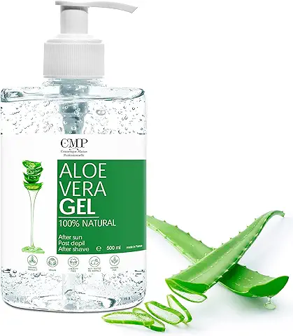 Gel Puro de Aloe Vera 100% Natural. Potente Hidratante, Suavizante & Calmante de la Piel. Después de la Cera, Depilación, Afeitado y Después del Sol - Aloe Post Care - 500 ml  