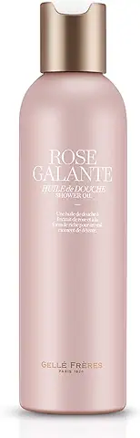 GELLÉ FRÈRES Aceite de Ducha Hidratante, Gel de Ducha Nutritivo, para Piel Normal a Seca, Gel Baño muy Perfumada Mujer, Limpia Y Nutre La Piel Suavemente, Anti Irritación, Aroma de Rosa, 200ml  
