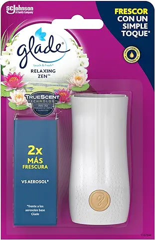 Glade Ambientador un Toque Aparato & Recambio, Fragancia Relax Zen, 1 Recambios x 10 ml  