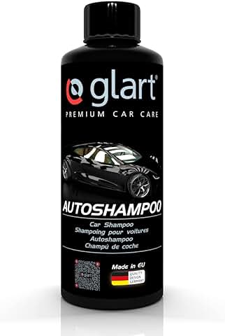 Glart 45AS Champú Concentrado para Coche, Limpiador para el Cuidado del Coche de 500 ml, Aplicación Antes del Sellado de Pintura y Brillo de Neumáticos.  