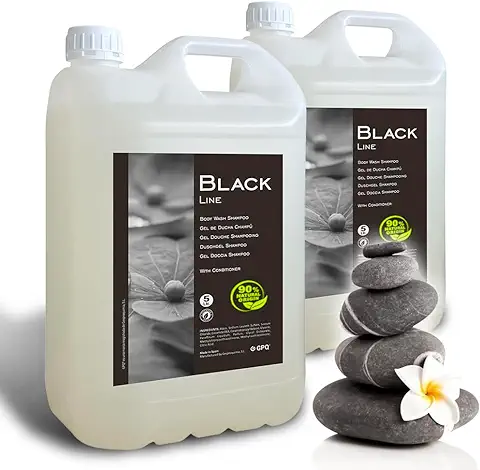 GPQ - Gel/Champú 2en1 BLACK LINE | 2 Garrafas de 5 Litros | 90% Natural Ortigin | Amenities Hotel | Con Acondicionador, Sin Parabenos | Hotel, Casa Rural, Apartamento, AirBnB… | Fabricado en España GPQ - Gel/Champú 2en1 BLACK LINE | 2 Garrafas de 5 Litros | 90% Natural Ortigin | Amenities Hotel | Con Acondicionador, Sin Parabenos | Hotel, Casa Rural, Apartamento, AirBnB… | Fabricado en España