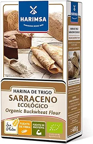 Harimsa Harina Trigo Sarraceno Ecológico, Original, 400 Gramos