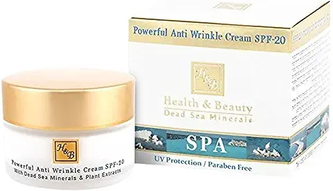 Health And Beauty Dead Sea Minerals Powerful Anti Wrinkle Cream Spf-20 By Health And Beauty Dead Sea  