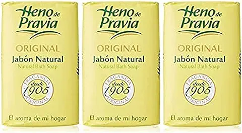 Heno de Pravia Jabón Natural, 3 x 115g