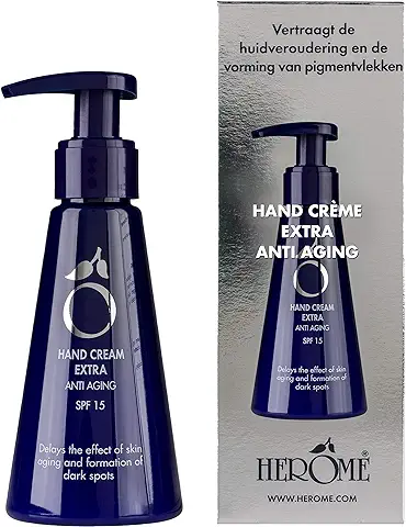 Herome - Crema de Manos Antiedad 120ml | con Retinol, con Filtro UVA y UVB, Previene el Envejecimiento Prematuro y la Pigmentación de la Piel, Antiarrugas  
