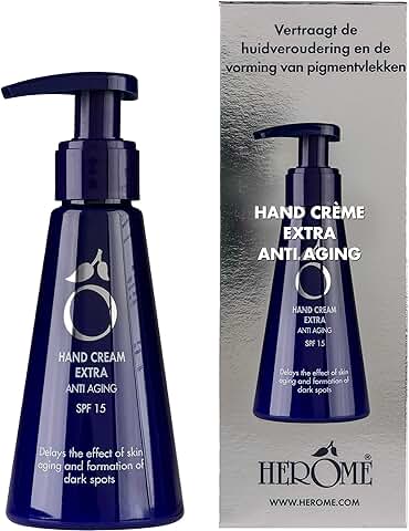 Herome - Crema de Manos Antiedad 120ml | con Retinol, con Filtro UVA y UVB, Previene el Envejecimiento Prematuro y la Pigmentación de la Piel, Antiarrugas  