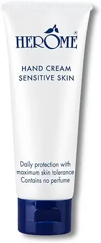 Herome - Crema para Manos Sensibles 75 ml | con Pepino y Manzanilla, Crema PH Neutro, para Piel Sensible, Sin Perfumes ni Parabenos, Efecto Calmante e Hidratante  