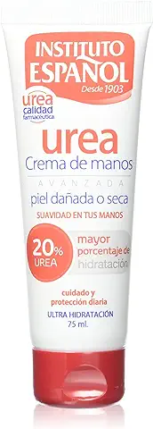 Instituto Español TUBO CREMA DE MANOS UREA, Hidratación, Suavidad 75ml, 75 Mililitro, 1  