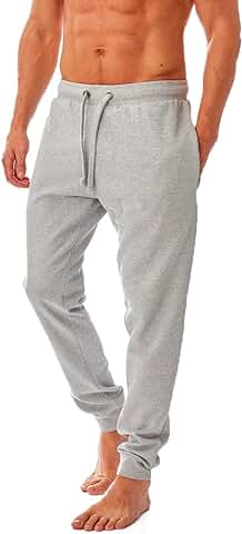 Iron Mountain IMPNT206 Pantalón de Chándal Ecológico para Hombre con hilo Reciclado, Parte Inferior de Chándal con Puños, Marina azul  