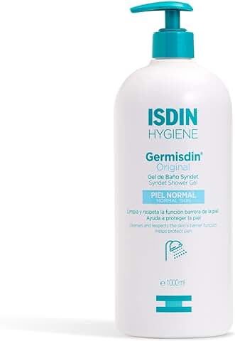 ISDIN Germisdin Original Higiene Corporal y Manos, gel de Baño Formulado con Agentes Antisépticos  