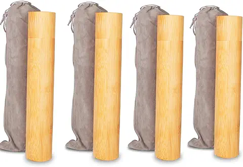 Juego de 4 Pequeños Tubos de urna Dispersante de Bambú para Cenizas, Ecológico y Biodegradable, urna de Cremación para Mascotas Humanas, Bebé, Perro, Gato, Cenizas  