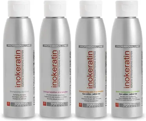 Kit de alisado brasileño Inokeratin - Con queratina y aceite de argán - Sin formol