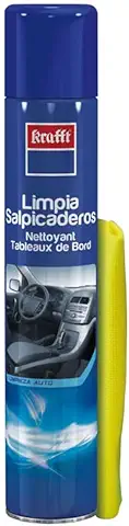 Krafft Limpia Salpicaderos Coche Profesional, Abrillantador Coche Interior con Bayeta Incluida 750ml  