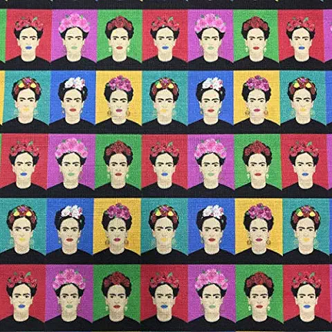 Kt KILOtela - Tela por Metros de Patchwork - Estampación Digital - 100% Algodón - 140 cm Ancho - Largo a Elección de 50 en 50 cm | Frida Warhol - Multicolor  