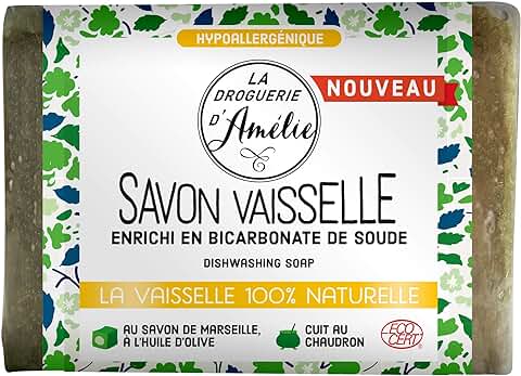 La Droguerie D'Amélie Jabón Lavavajillas, 200 G, Verde  