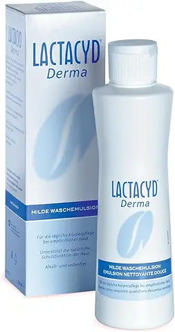 Lactacyd Derma - Gel de Baño, Sin Jabón, Pieles Sensibles, Preserva las Defensas Naturales de la Piel, 1000 ml  