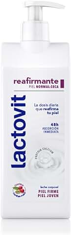 Lactovit - Leche Corporal Reafirmante con Protein Calcium y Cafeína Pura - 400ml, 400 Mililitro, 1  