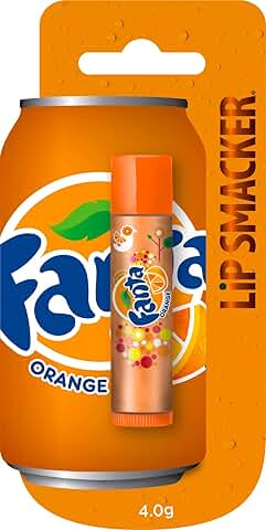 Lip Smacker - Colección Coca-Cola - Bálsamo Labial Sabor Fanta de Naranja para Niños - Un Regalo Dulce para tus Amigos - Pack Individual  