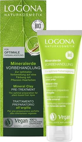 LOGONA Naturkosmetik Mineralde Pretratamiento para Colorantes Vegetales para el Cabello, Preparación para Coloración, Vegano, pack de 2 (2 x 100 ml)  