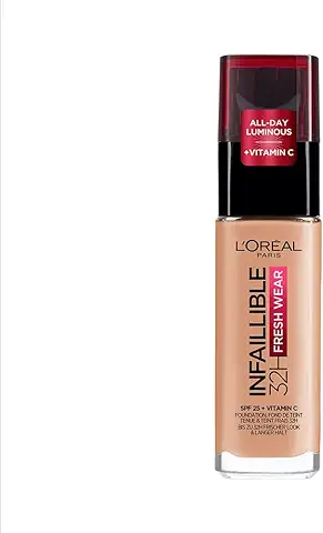L'Oréal Paris, Base de Maquillaje Líquida Infaillible 32h Fresh Wear, Para todo tipo de Piel, Larga Duración, Tono: 235 Cool, 30 ml  