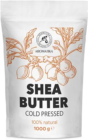 Manteca de Karité 1000g - Shea Butter Africana - Puro y Natural - Butyrospermum Parkii - Hidratante Corporal - Cuidado Facial - Aceite para Cabello - Piel - Uñas  