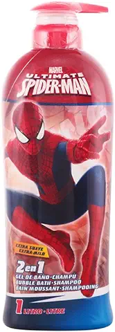 Marvel Spiderman 2 En 1 Gel Baño y Champú - 1000 ml  